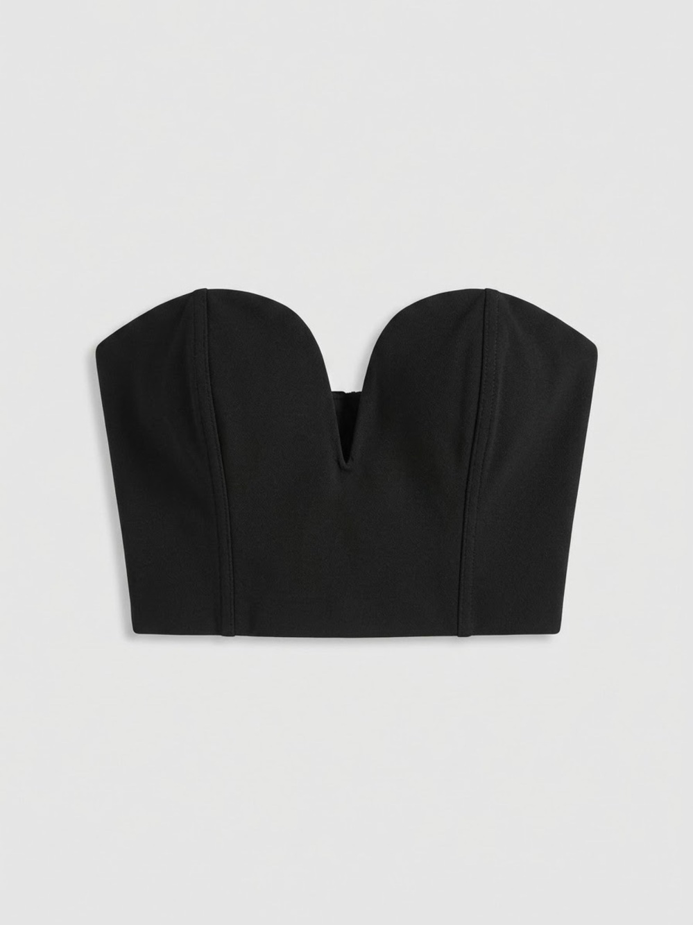 🍭2/30$ Dynamite Black Strapless V-Notch Bustier Crop Top